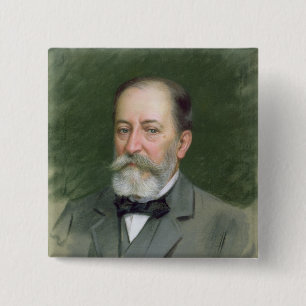 Porträt von Camille Heiligem-Saens 1903 Button