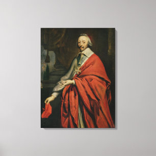 Porträt von Cardinal de Richelieu Leinwanddruck