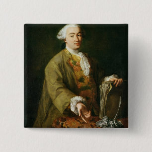 Porträt von Carlo Goldoni Button