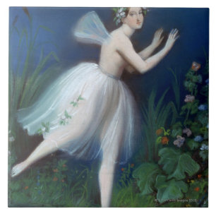 "Porträt von Carlotta Grisi in Giselle" vorbei Fliese