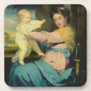 Porträt von Caroline, Herzogin von Marlborough mit Getränkeuntersetzer