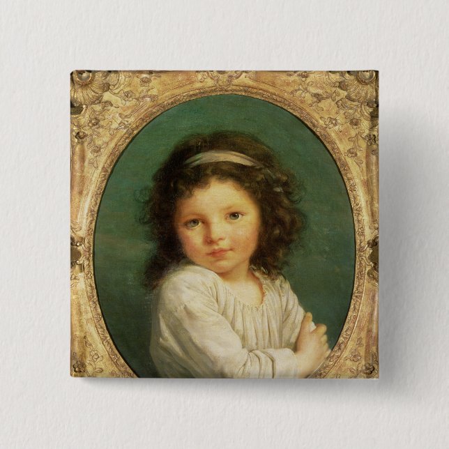 Porträt von Caroline Lalive de la Briche, 1786 Button (Vorderseite)
