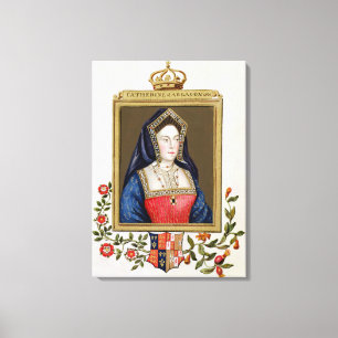 Porträt von Catherine von Aragonien (1485-1536) 1 Leinwanddruck