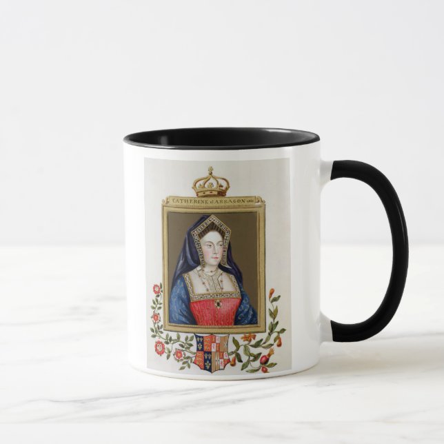 Porträt von Catherine von Aragonien (1485-1536) 1. Tasse (Rechts)