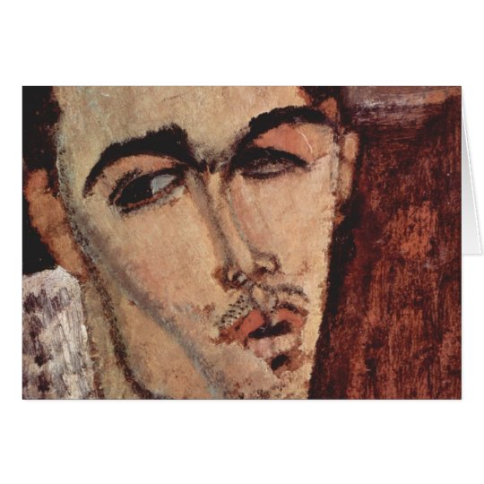 Porträt von Celso Lagar - Amedeo Modigliani Karte