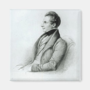 Porträt von Charles Babbage 1832 Magnet