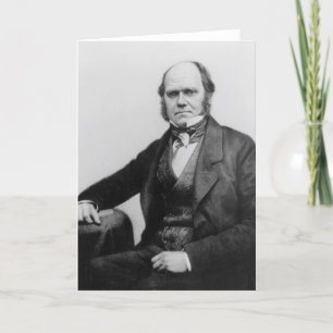 Porträt von Charles Darwin, 1854 Karte