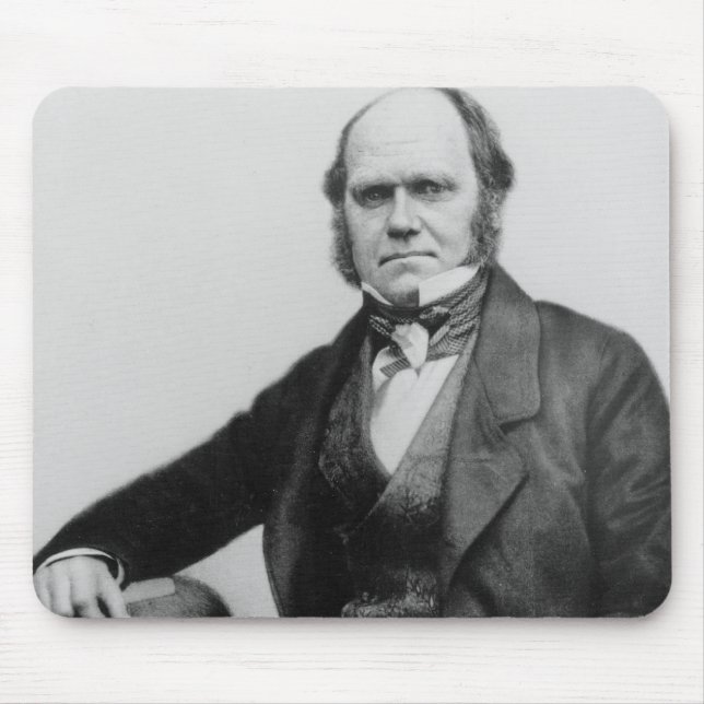 Porträt von Charles Darwin, 1854 Mousepad (Vorne)