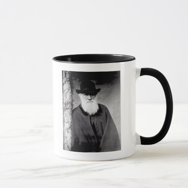 Porträt von Charles Darwin 1881 Tasse (Rechts)