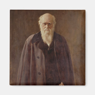 Porträt von Charles Darwin 1883 Magnet