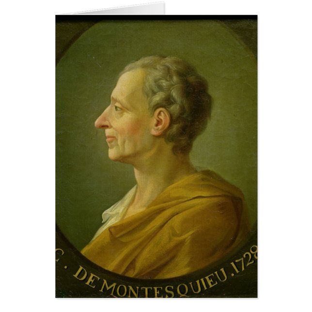 Porträt von Charles de Montesquieu (Vorne)