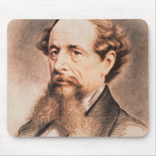Porträt von Charles Dickens, 1869 Mousepad