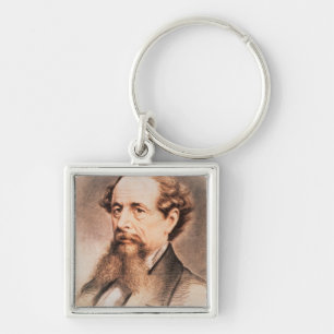 Porträt von Charles Dickens, 1869 Schlüsselanhänger