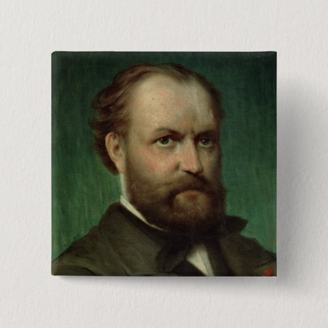 Porträt von Charles Gounod Button (Vorderseite)