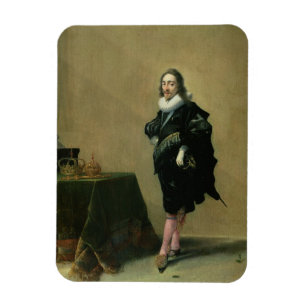Porträt von Charles I (1600-49) 1632 (Öl auf Magnet