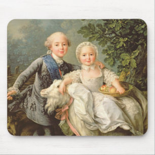 Porträt von Charles Philippe von Frankreich Mousepad