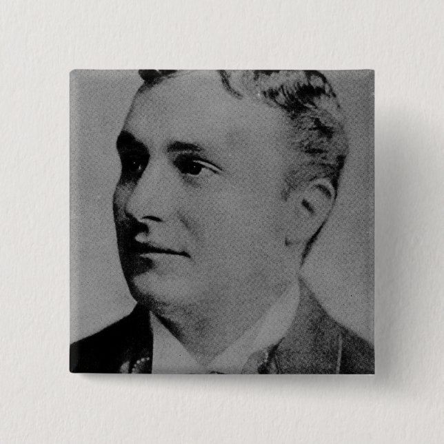 Porträt von Charles Spencer Chaplin, Sr Button (Vorderseite)