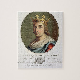 Porträt von Charles V, genannt "den klugen" Köni