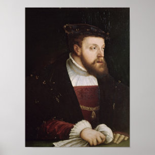Porträt von Charles V Poster