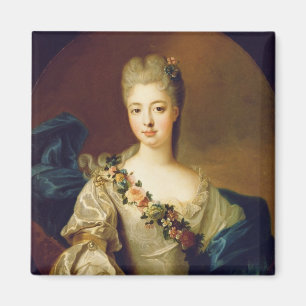 Porträt von Charlotte Aglae von Orleans, 1720s Magnet