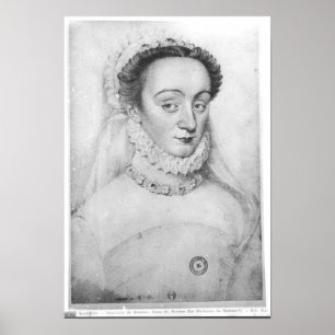 Porträt von Charlottede Beaune Freifraude Poster