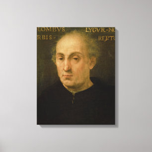 Porträt von Christoph Kolumbus Leinwanddruck