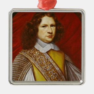 Porträt von Coeffier de Ruze d'Effiat Marquise Silbernes Ornament