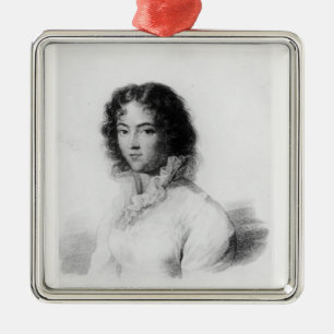 Porträt von Constanze Mozart 1828 Ornament Aus Metall