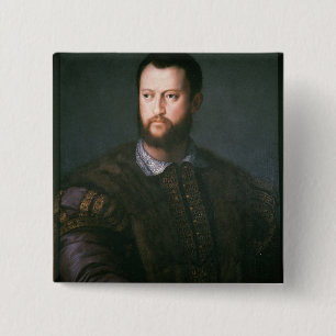 Porträt von Cosimo I de'Medici, 16. Jahrhundert Button