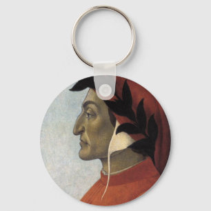 Porträt von Dante Schlüsselanhänger