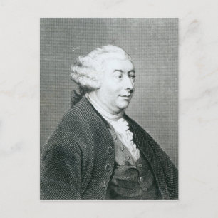 Porträt von David Hume Postkarte