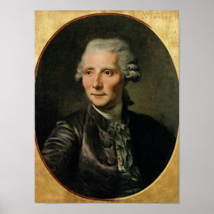 Porträt von De Pierres Augustin Caron Poster