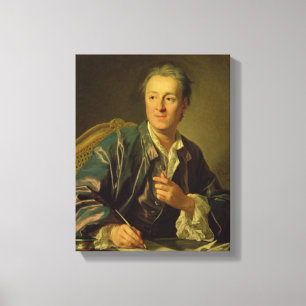 Porträt von Denis Diderot 1767 Leinwanddruck