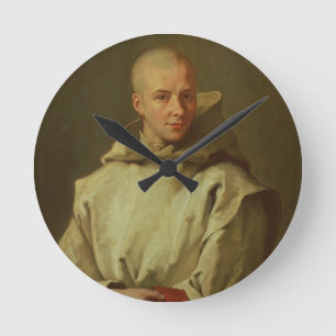 Porträt von Dom Baudouin du Basset von Gaillon, Runde Wanduhr