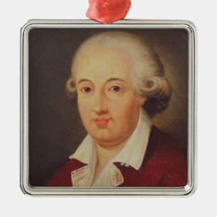 Porträt von Domenico Cimarosa Silbernes Ornament