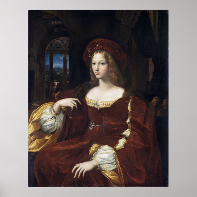 Porträt von Doña Isabel de Requesens von Raphael Poster (Vorne)