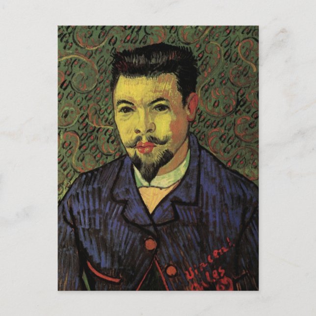 Porträt von Dr. Felix Rey von Vincent van Gogh Postkarte (Vorderseite)