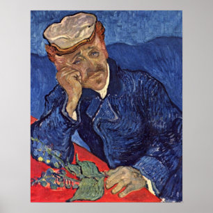 Porträt von Dr. Gachet durch Vincent Willem Van Poster