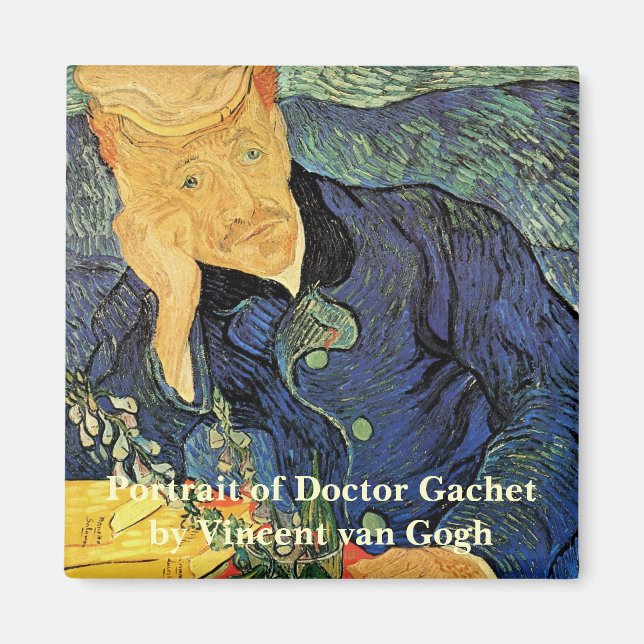 Porträt von Dr. Gachet von Vincent van Gogh Magnet (Vorne)