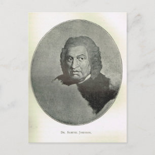 Porträt von Dr. Samuel Johnson Postkarte