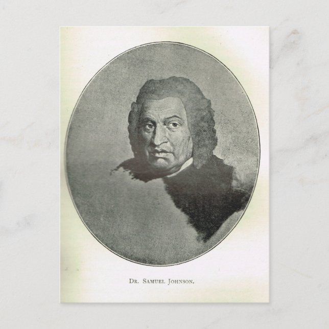 Porträt von Dr. Samuel Johnson Postkarte (Vorderseite)