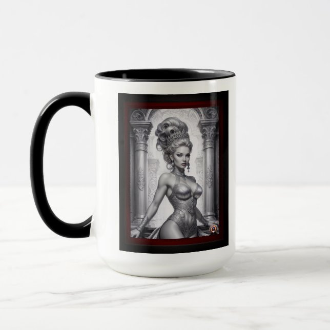 Porträt von Drusella Arkaevis Kunst, Dichtung und  Tasse (Links)