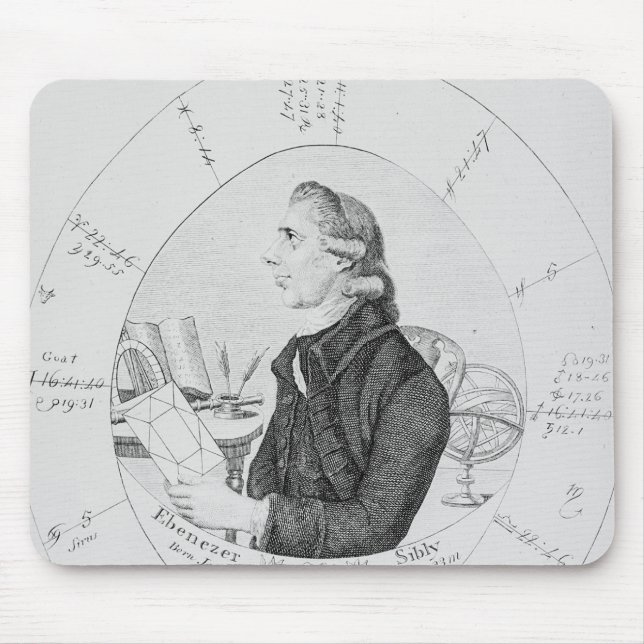 Porträt von Ebenezer Sibly umgeben Mousepad (Vorne)