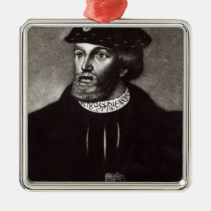 Porträt von Edward, dritter Herzog von Buckingham Silbernes Ornament
