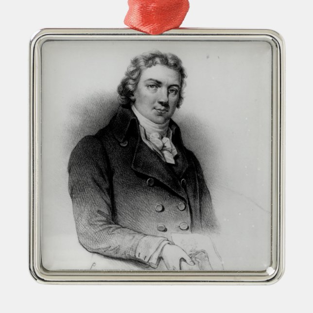 Porträt von Edward Jenner Ornament Aus Metall (Vorne)