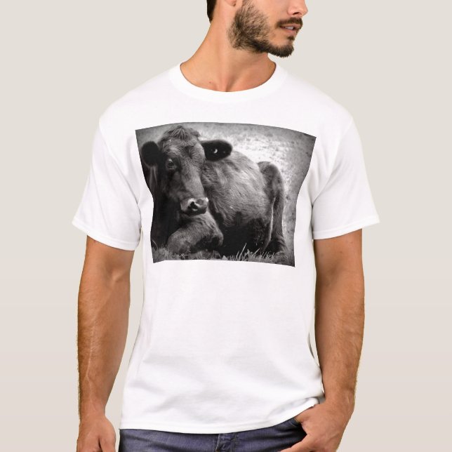 Porträt von einem Angus T-Shirt (Vorderseite)