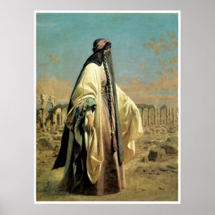 Porträt von EL Mezrab (Palmyra) 1859 Janes Digby Poster