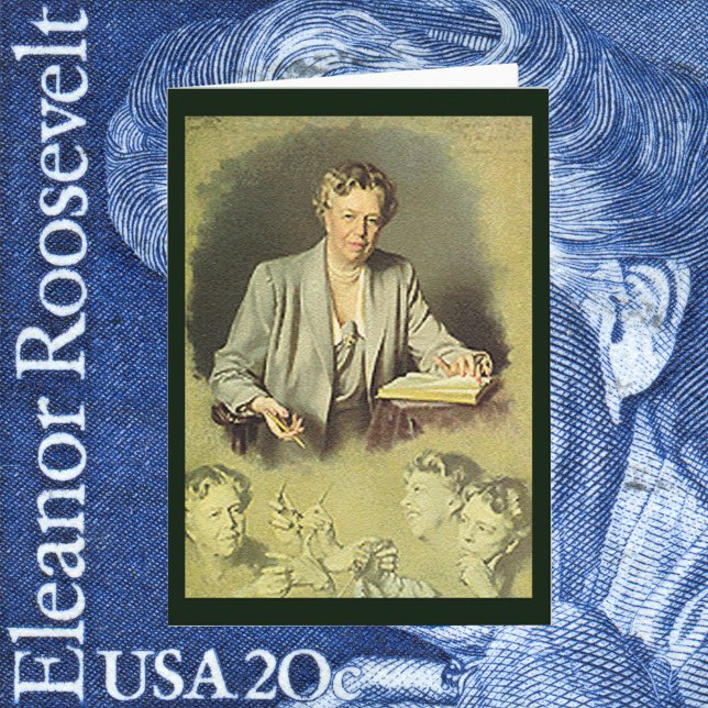 Porträt von Eleanor Roosevelt Karte (Von Creator hochgeladen)