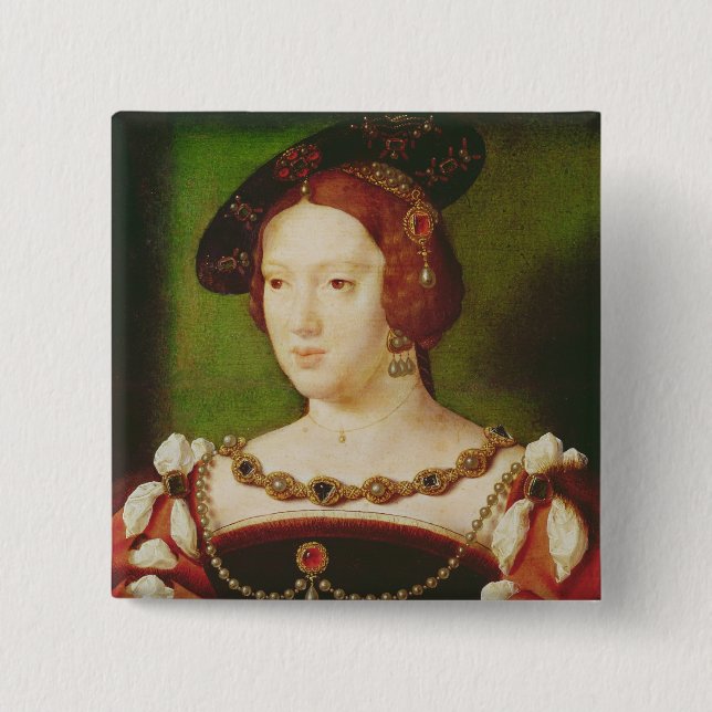 Porträt von Eleonor von Hapsbourg Button (Vorderseite)