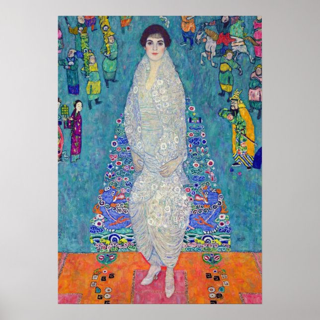Porträt von Elisabeth Lederer, Gustav Klimt Poster (Vorne)